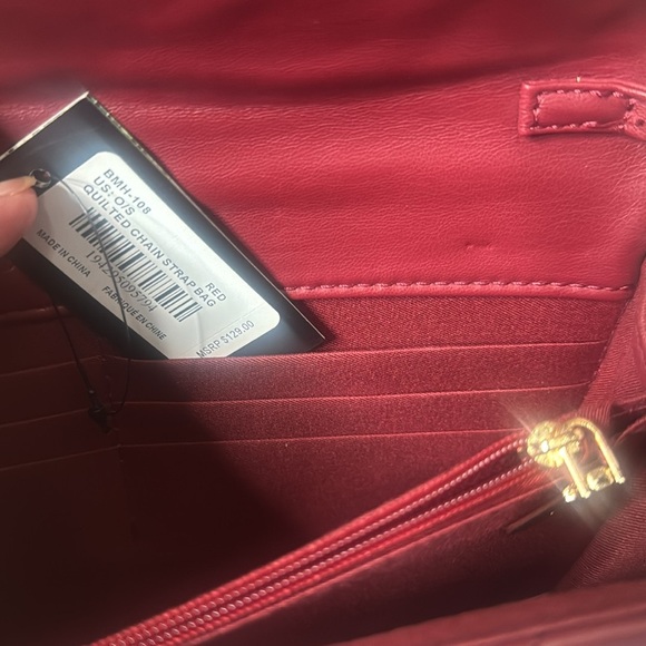 Quilted Women's Bag -Wine - Picture 8 of 8